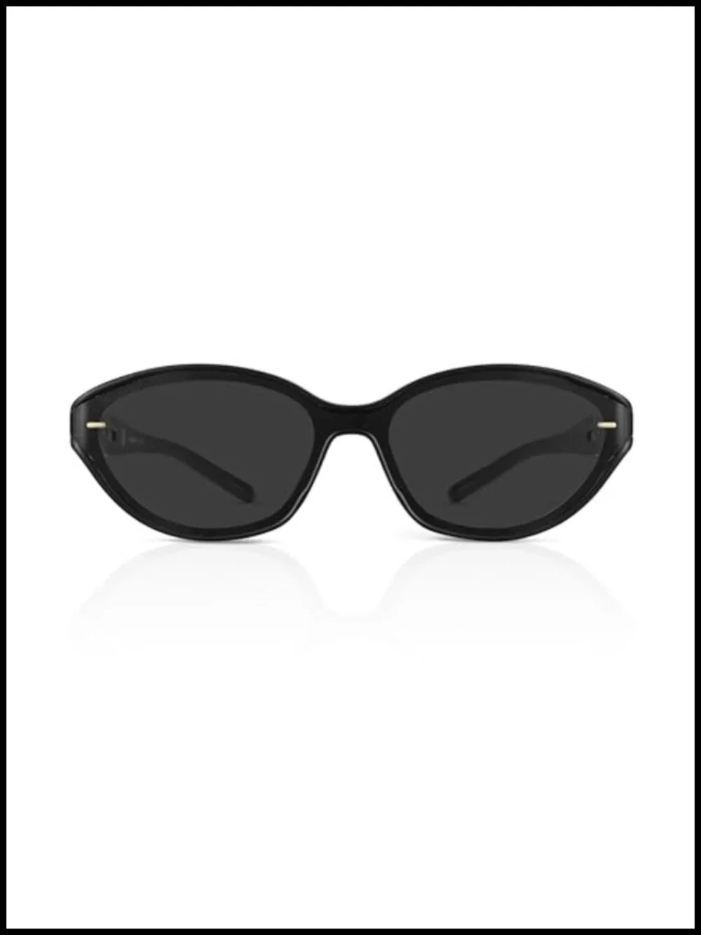 MUJOSH Futuristic Narrow Sunglasses UV400 Protection Unisex One-Piece Bent Lens